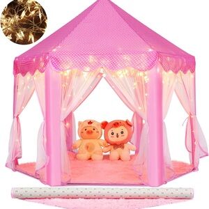 Pink castle Kids Play Tent